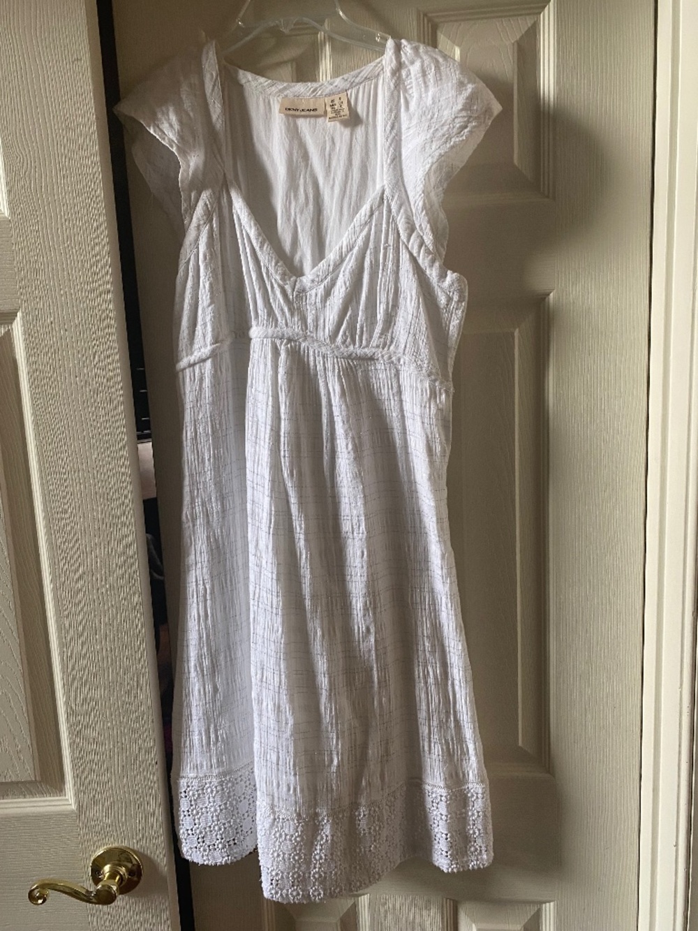 DKNY white sundress